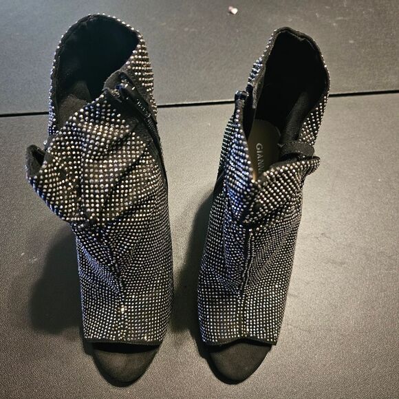 Gianni Bini Black Studded Ankle Booties - Picture 7 of 8
